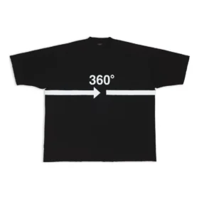 360 Tubular T-shirt Oversized “Black” 720501TNVD51070