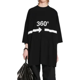 360 Tubular T-shirt Oversized “Black” 720501TNVD51070