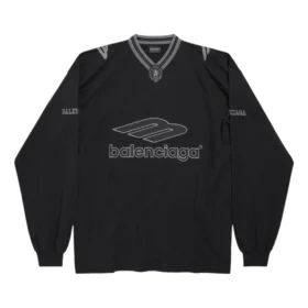 3B Football langærmet T-shirt med V-hals “Black Anthracite” 857085TTVQ61066