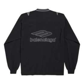 3B Football langærmet T-shirt med V-hals “Black Anthracite” 857085TTVQ61066