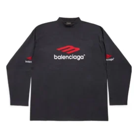 3B Sports Icon langærmet T-shirt, oversized “Black Red White” 720250TPVD71470