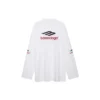 3B Sports Icon langærmet T-shirt, oversized “White Black Red” 720250TPVD79065