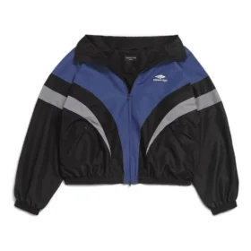 3B Sports Icon Off Shoulder-træningsjakke “Black Blue” 790756TMO101000