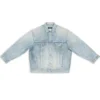 3B Sports Vintage-denimjakke i Large-pasform “Light Blue” 704299TJW798469