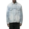 3B Sports Vintage-denimjakke i Large-pasform “Light Blue” 704299TJW798469