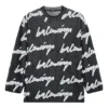 3D Scribble Crewneck bomuldsstrik “Black” 625985T31801070
