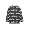 3D Scribble Crewneck bomuldsstrik “Black” 625985T31801070