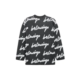 3D Scribble Crewneck bomuldsstrik “Black” 625985T31801070 3D Scribble Crewneck bomuldsstrik “Black” 625985T31801070