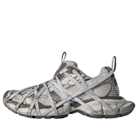 3XL Extreme Lace Sneakers “Brun, grå, beige, mesh og polyuretan” 778698W3XLL2097