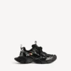 3XL-sneaker til kvinder med charms i sort/sølv