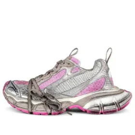 3XL Sneakers “Hvid, grå og lyserød mesh og polyuretan” 734731W3XL59050