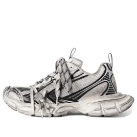 3XL Sneakers “Hvid og sort mesh og polyuretan” 734734W3XL49710