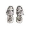 3XL Sneakers “Hvid og sort mesh og polyuretan” 734734W3XL49710