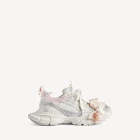 3XL Sneakers til kvinder i hvid/lyserød