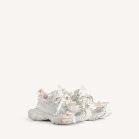 3XL Sneakers til kvinder i hvid/lyserød