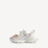 3XL Sneakers til kvinder i hvid/lyserød