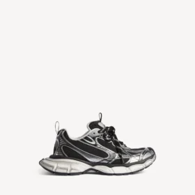 3XL-Sneakers til kvinder i sort/sølv