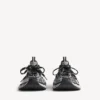 3XL-Sneakers til kvinder i sort/sølv