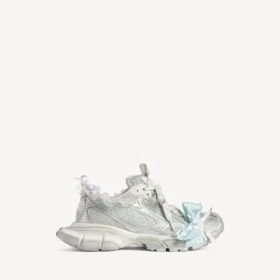 3XL Sneakers til kvinder i taupe/hvid/lyseblå