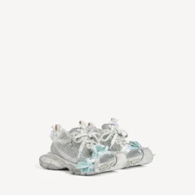 3XL Sneakers til kvinder i taupe/hvid/lyseblå