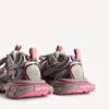 3XL-Sneakers til kvinder med farveovergang og charms i grå/lyserød