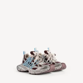 3XL-Sneakers til kvinder med snørebånd i brun/beige/blå 3XL-Sneakers til kvinder med snørebånd i brun/beige/blå