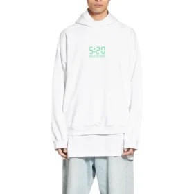 5:20 Hættetrøje med grafisk print “White Green” 674986TMVL69164