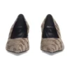 60 mm Square Knife BB Monogram pumps “Tan” 707353W2I103020