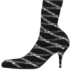 80 mm spandex-støvler med monogramlogo “Black” 549784W1P601264