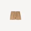 A-formede boxershorts til kvinder i sandbeige