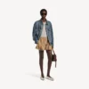 A-formede boxershorts til kvinder i sandbeige