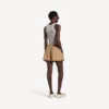 A-formede boxershorts til kvinder i sandbeige