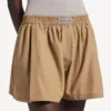 A-formede boxershorts til kvinder i sandbeige