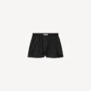 A-formede boxershorts til kvinder i sort
