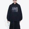 Ægte Balenciaga Large Fit Sort 620947TIVA21000