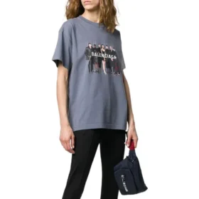 Ægte Balenciaga T-shirt “Grey” 620969TIV471404