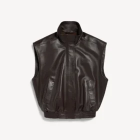 Ærmeløs blouson til kvinder i mokka