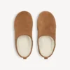 Alaska Soft platform-mule til kvinder i brun/hvid