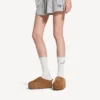 Alaska Soft platform-mule til kvinder i brun/hvid