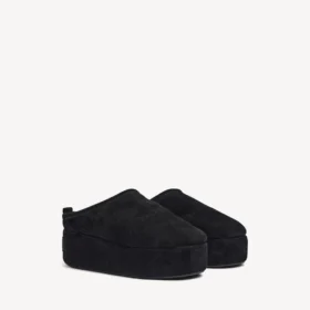 Alaska Soft platform-mule til kvinder i sort