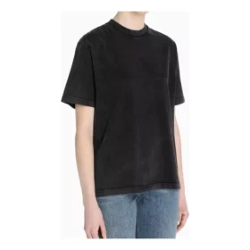 Alfabetlogo-print, kortærmet, unisex, grå 594599THV851140