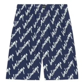 All Over Scribble Shorts “Indigo” 672410TLLJ48502