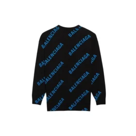 Allover Logo-trøje med rund hals “Black Blue” 625970T31781165 Allover Logo-trøje med rund hals “Black Blue” 625970T31781165