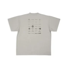 Archives Logos T-shirt, oversized “Light Grey” 712398TNVQ71342