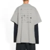 Archives Logos T-shirt, oversized “Light Grey” 712398TNVQ71342