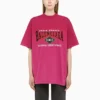 B Authentic Vintage Jersey Oversized T-shirt “Pink” 694576TMVA95566