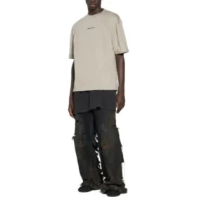 Back T-shirt, medium pasform “Beige” 612966TOVJ89763 Back T-shirt, medium pasform “Beige” 612966TOVJ89763