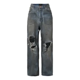 Baggy-jeans med lappede lommer “Blue” 751111TDW143359