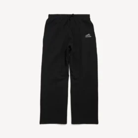 Baggy sweatpants til mænd i sort