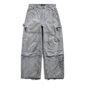 Bal Diagonal Allover-Cargo-bukser “Light Blue” 767971TDW144979